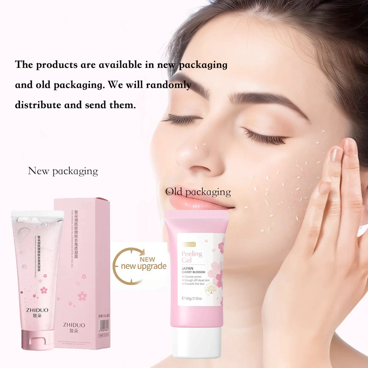 Fenyi Cherry Blossom Exfoliating Peeling Gel | Face Scrub Exfoliating Peeling Gel Qme