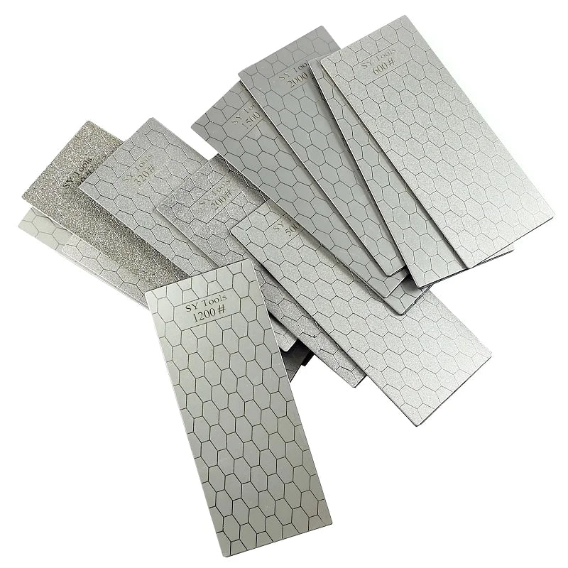 Diamond Knife Sharpening Plate 80–3000 Grit Honeycomb Stone Diamond Sharpening Plate Qst