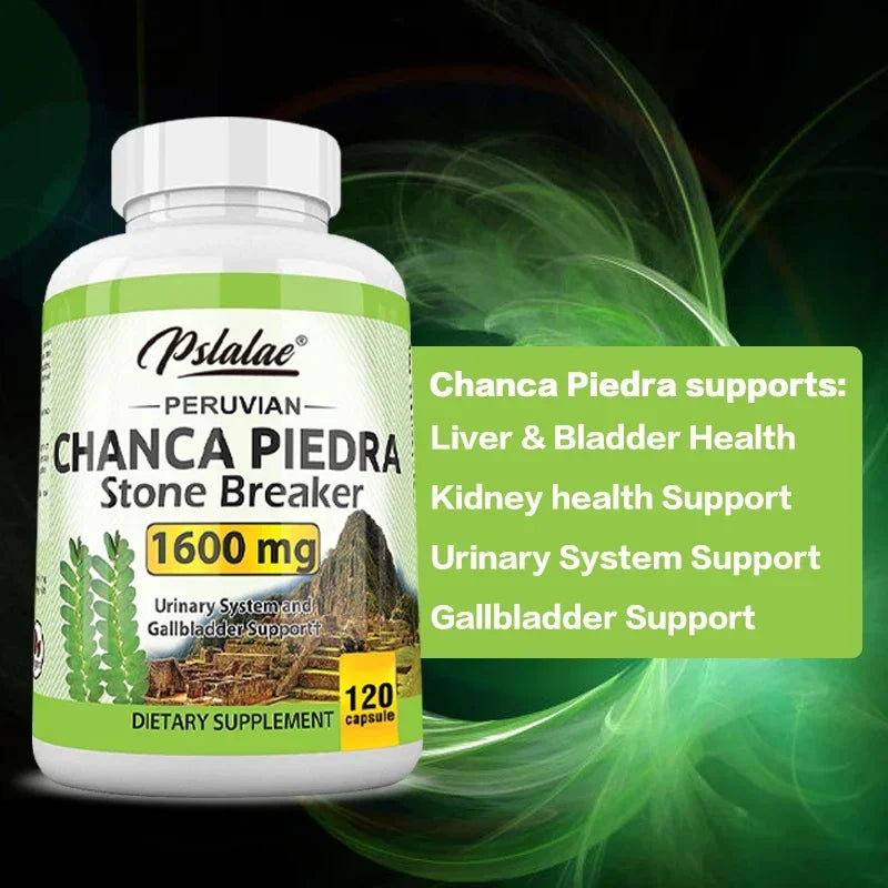 Chanca Piedra Capsules 1600mg – Urinary & Liver Support Herbal Supplement Qst
