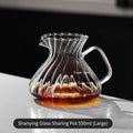 Bincoo Borosilicate Glass Pour Over Coffee Server Carafe Pour Over Coffee Server Qst Single Pot-550ml