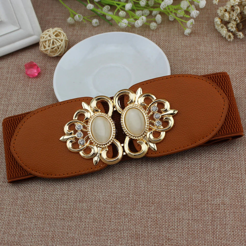 Women's Retro Elastic Narrow Waist Belt for Dresses & Skirts Women's Waist Belt Qst A5
