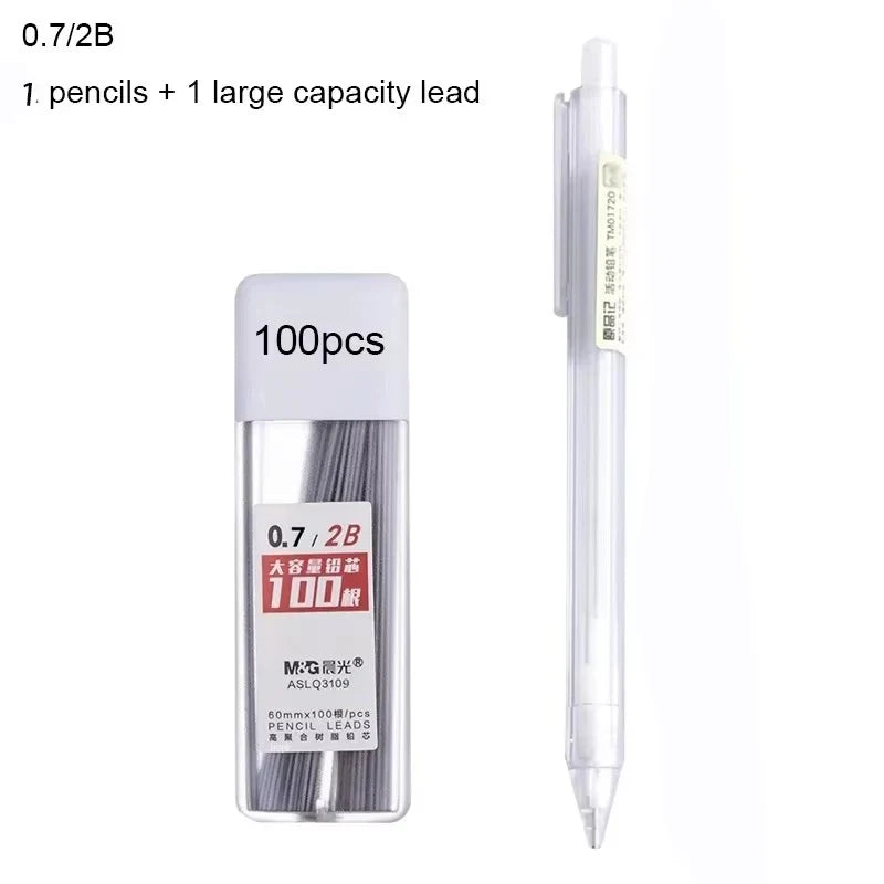 0.5mm Mechanical Pencil Refills 2B HB Lead – 10 Colors Pencil Lead Refills Qme (2B)0.7MM Set