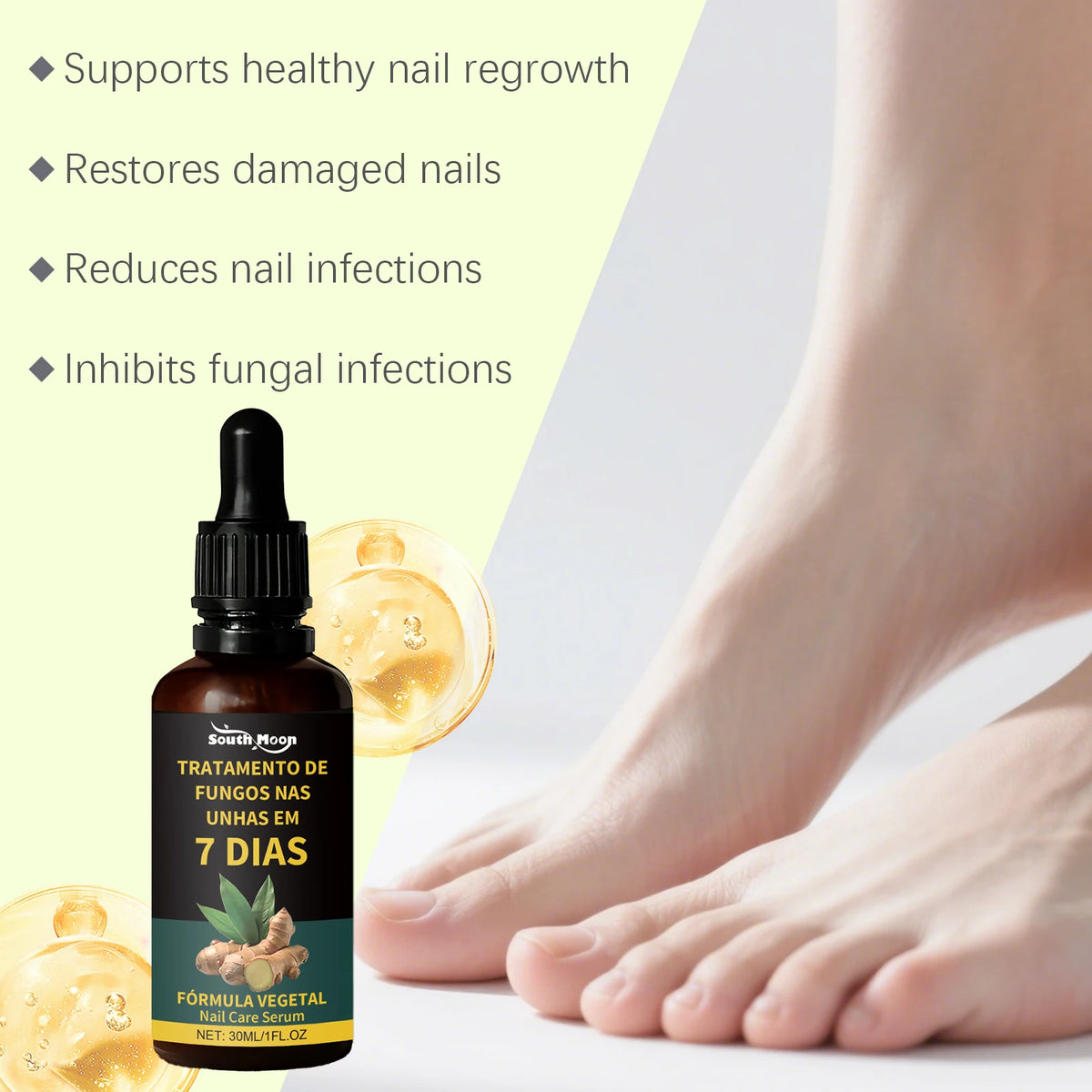 South Moon Nail Renewal Serum – Restore Discolored Nails 30ml Nail Treatment Serum Qst