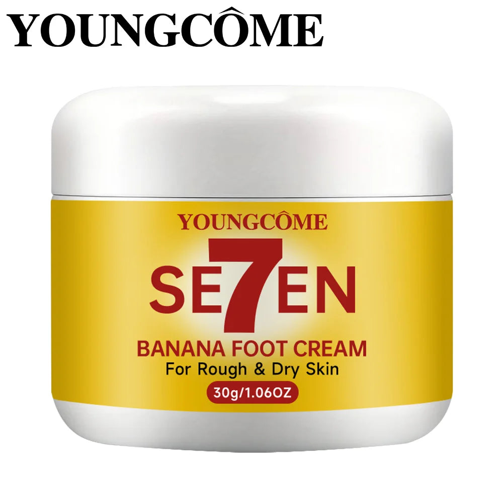 YOUNGCOME Banana Oil Foot Cream – Heel & Hand Moisturizer Foot Cream Qst