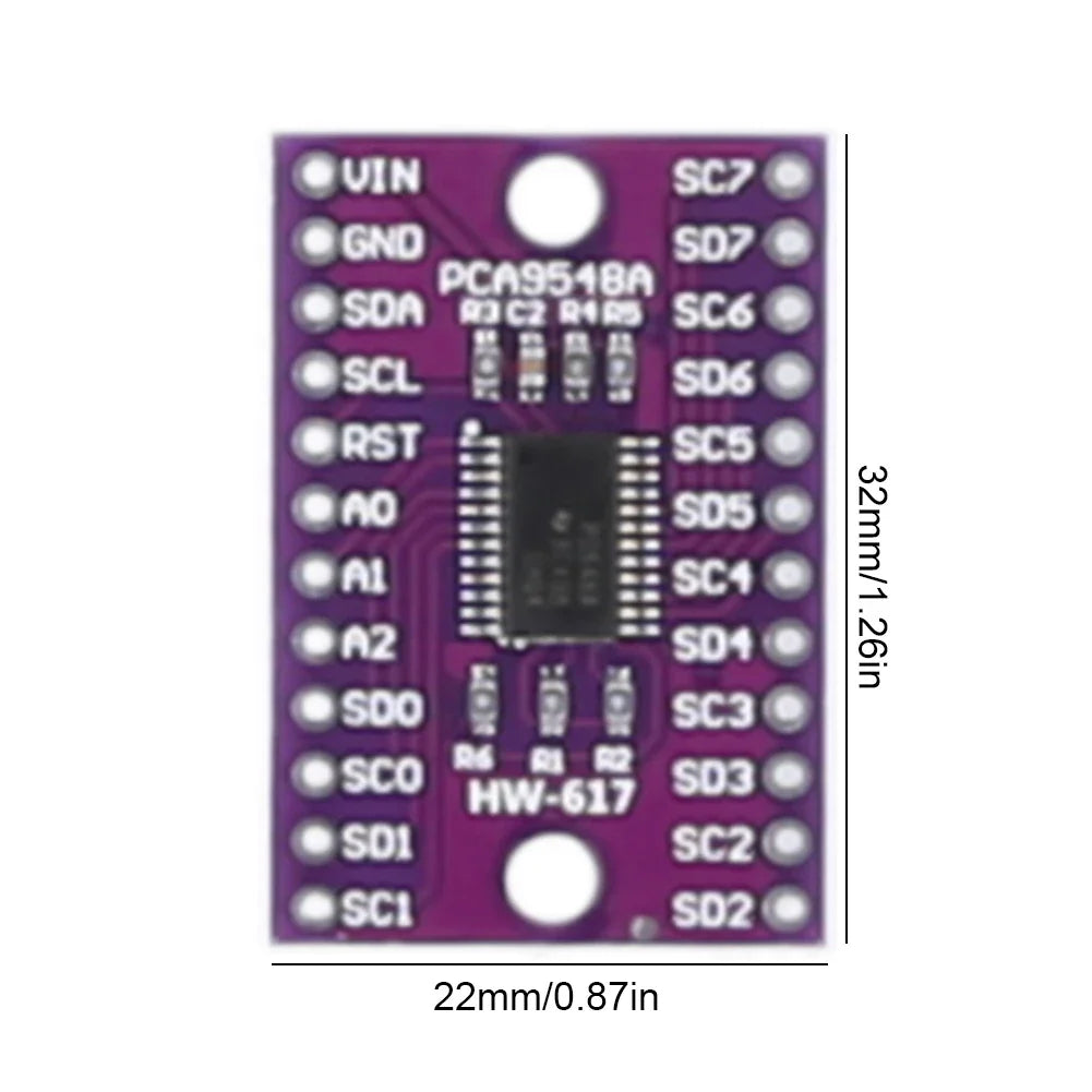 TCA9548A 8-Channel I2C Multiplexer Breakout Board for Arduino I2C Multiplexer Board Qme