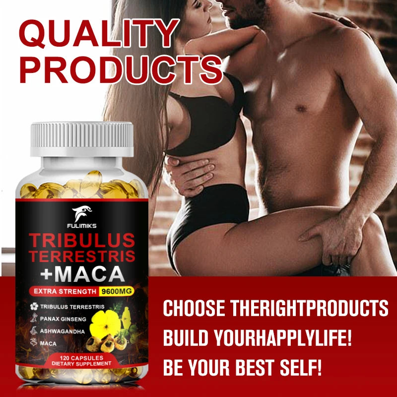 Tribulus Terrestris Capsules – Energy, Vitality & Athletic Drive Herbal Supplement Qst