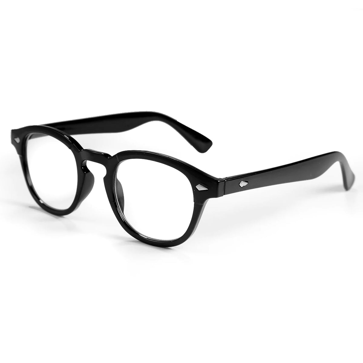 VOPHA Round Blue Light Blocking Reading Glasses Unisex L21 Blue Light Glasses Qst 250 black