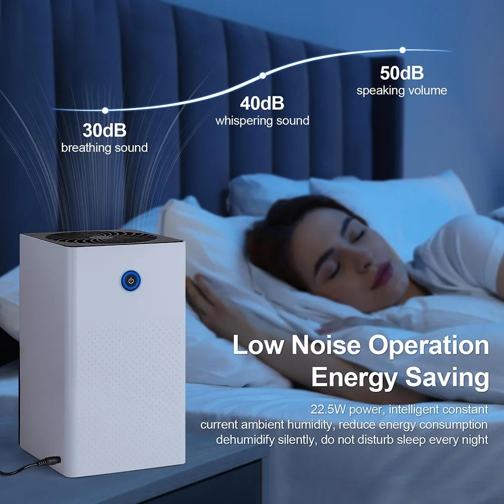 1L Mini Home Dehumidifier – Quiet, 22.5W, 20-30㎡ Coverage Mini Dehumidifier Qst