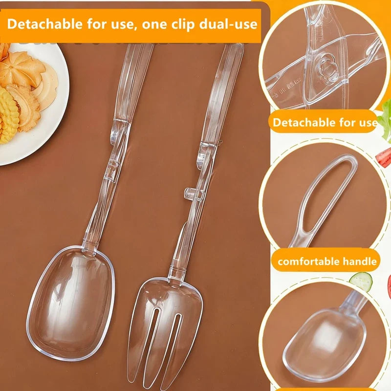 Non-Slip Buffet Food Tongs for BBQ, Salad & Kitchen Serving Kitchen Serving Tongs Qme