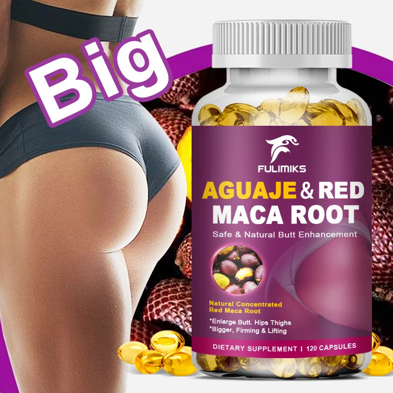 Aguaje & Red Maca Root Capsules – Hormone Balance & Vitality Herbal Supplement Qst