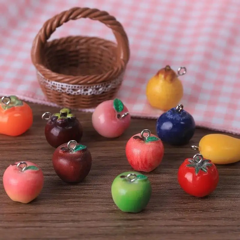 3D Resin Fruit Charms for DIY Jewelry, Earrings & Bracelets DIY Jewelry Charms Qme