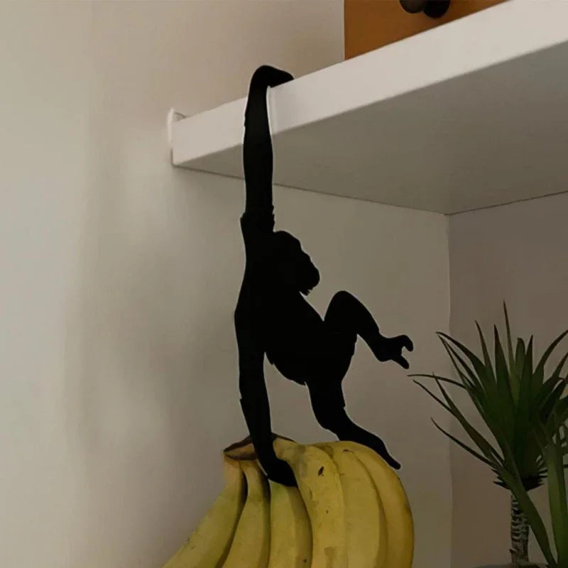 Metal Animal Wall Hook – Cat Tail & Monkey Key Hanger Decor Decorative Wall Hook Qme