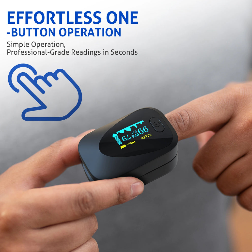 KTS C6AO Fingertip Pulse Oximeter – SpO2, Pulse Rate & PI Pulse Oximeter Qst