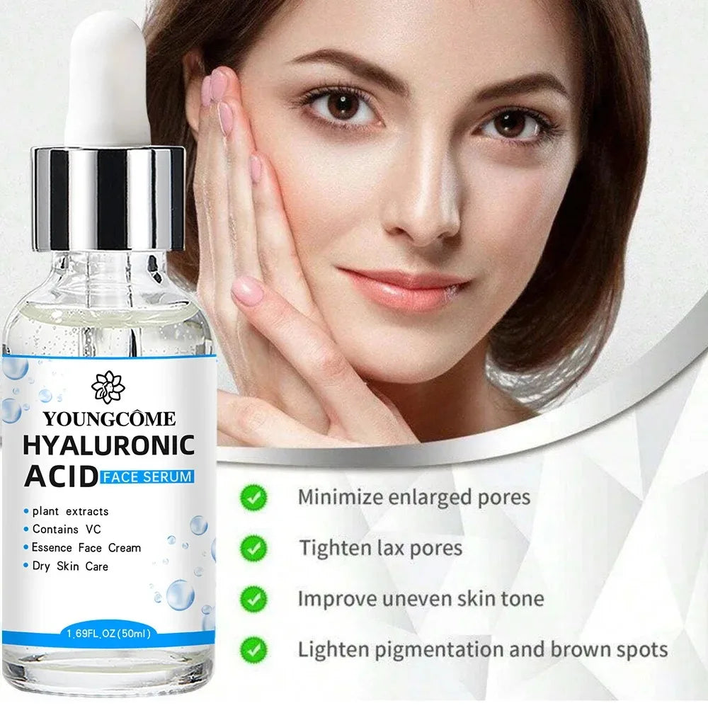 YOUNGCOME Hyaluronic Acid Face Serum – Hydrate & Brighten Facial Serum Qst