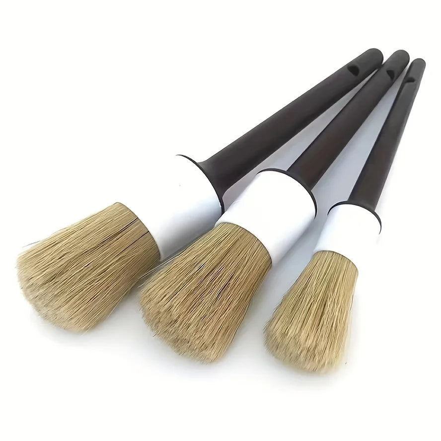 Ultra-Soft Car Detail Brushes – Wheels, Badges & Vents Car Detailing Brush Qme