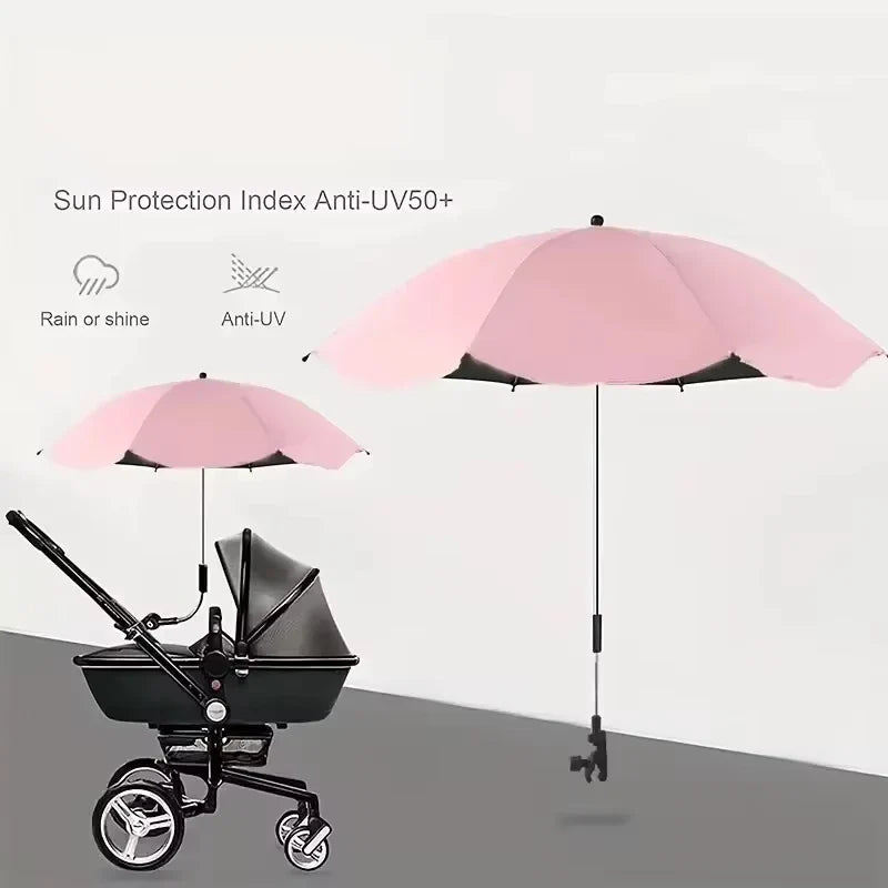 UV Protection Baby Stroller Umbrella Clamp – Universal Fit Stroller Umbrella Clamp Qme
