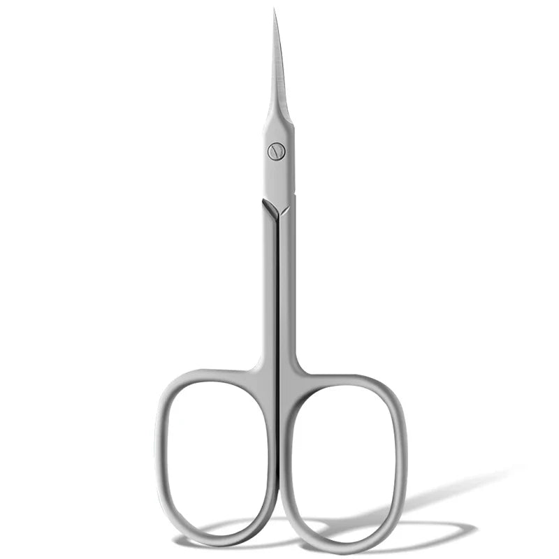 Qme Curved Tip Nail Scissors – Russian Manicure Shears Nail Grooming Scissors Qme