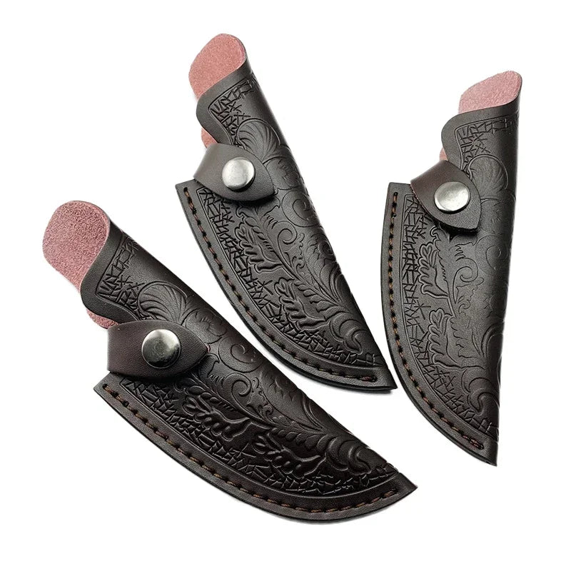 PU Leather Fixed Blade Knife Sheath – DIY Carry & Storage Case Knife Sheath Qst