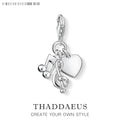 Heart & Musical Note Pendant Charm Necklace | Minimalist Pendant Charm Necklace Qme Lobster Clasp