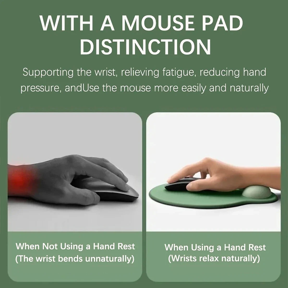 Gradient Thick Anti-Slip Rubber Mouse Pad – 4 Colors Rubber Mouse Pad Qme