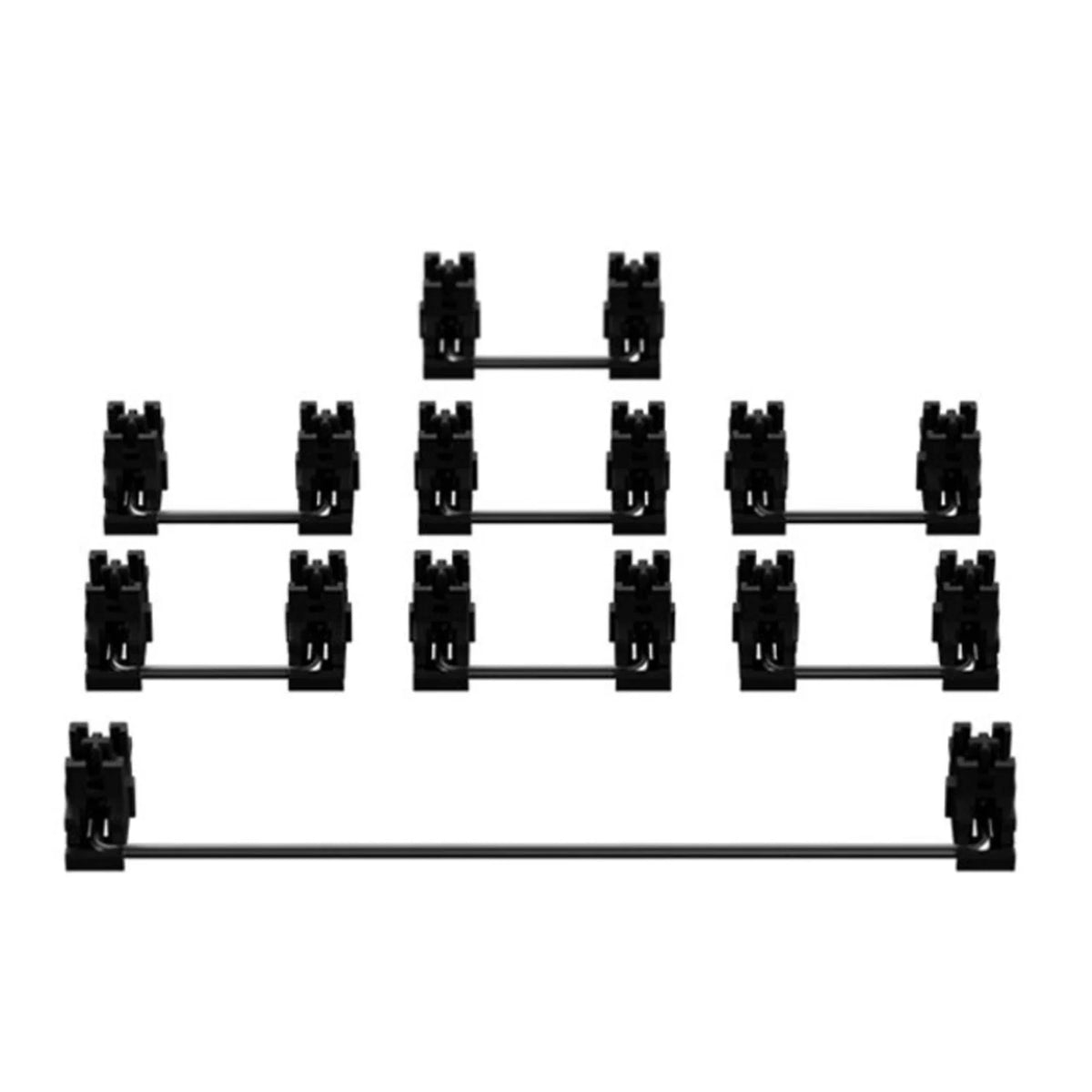 POM Satellite Axis Stabilizers 2U 6.25U 7U Custom Keyboard Keyboard Stabilizers Qme Black 6.25U Ver x1