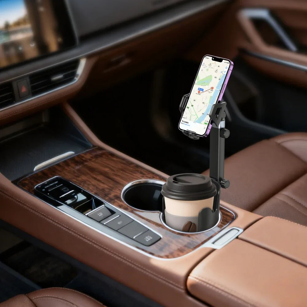 Car Cup Holder Phone Mount 360° Rotation | Qme Car Phone Mount Qme