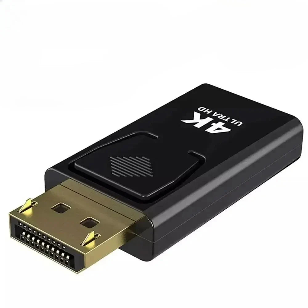 DisplayPort to HDMI Adapter – 4K Video & Audio for Laptop Video Cable Adapter Qme 4k