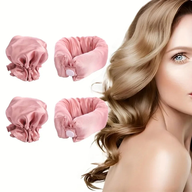 Satin Heatless Curling Rods – Overnight Soft Foam Hair Curlers Heatless Hair Curlers Qme