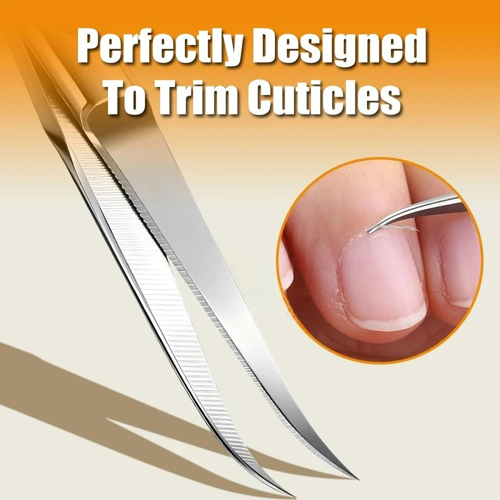 Cuticle Scissors Stainless Steel Extra Fine Curved | Qme Cuticle Scissors Qme