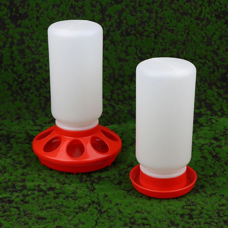 Automatic Chicken Feeder & Waterer – Thickened Plastic Dispenser Poultry Feeder Waterer Qst