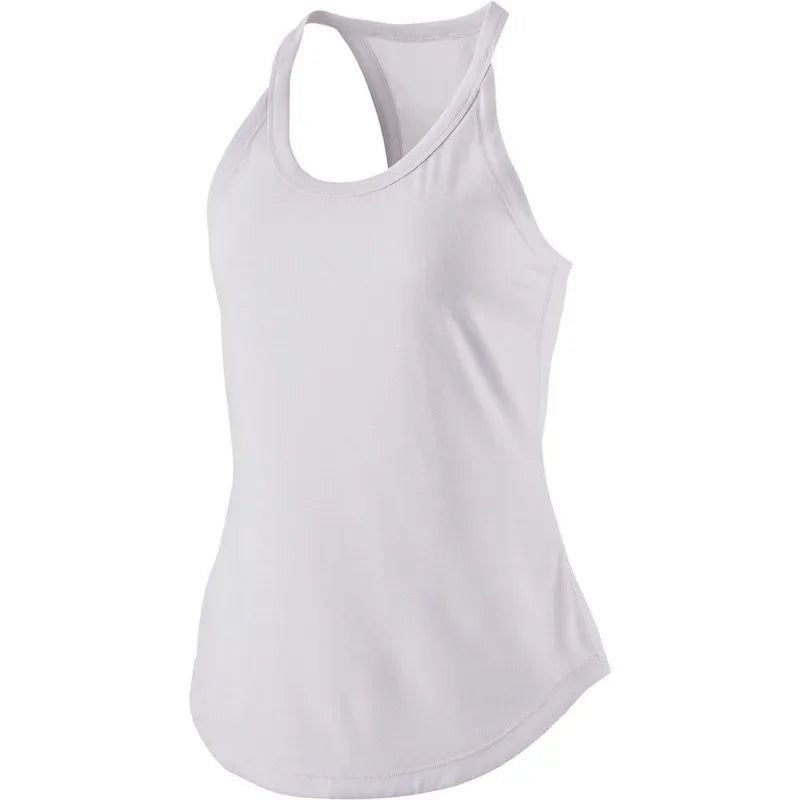 Women's Racerback Yoga Tank Top – Quick Dry Sleeveless Women's Yoga Tank Qme