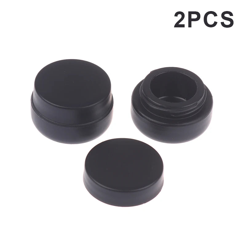 Nail Gel Jars UV Light-Blocking Storage Organizer – 2pk Nail Gel Storage Jar Qst 2Pcs Black