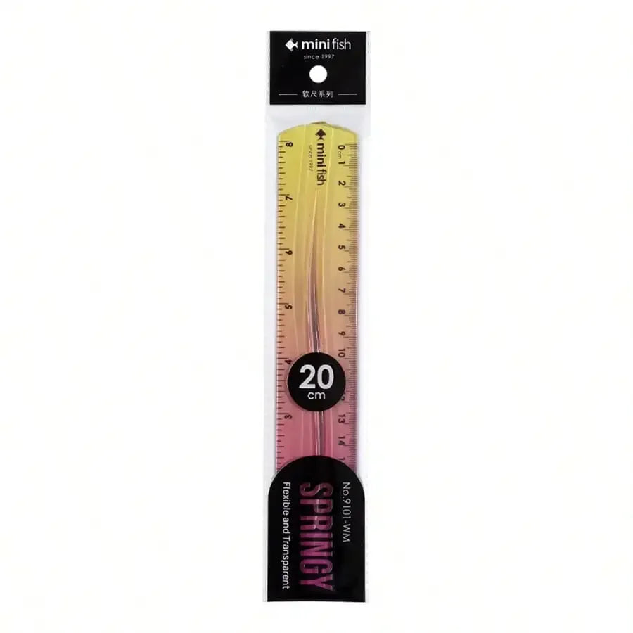 Flexible Soft Ruler Rainbow Gradient 15cm 20cm – Cm & Inch Flexible Ruler Qst