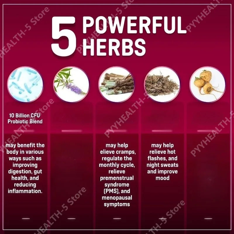 Women's Hormone Balance Supplement + Probiotics | 120 Capsules Women's Supplement Qst