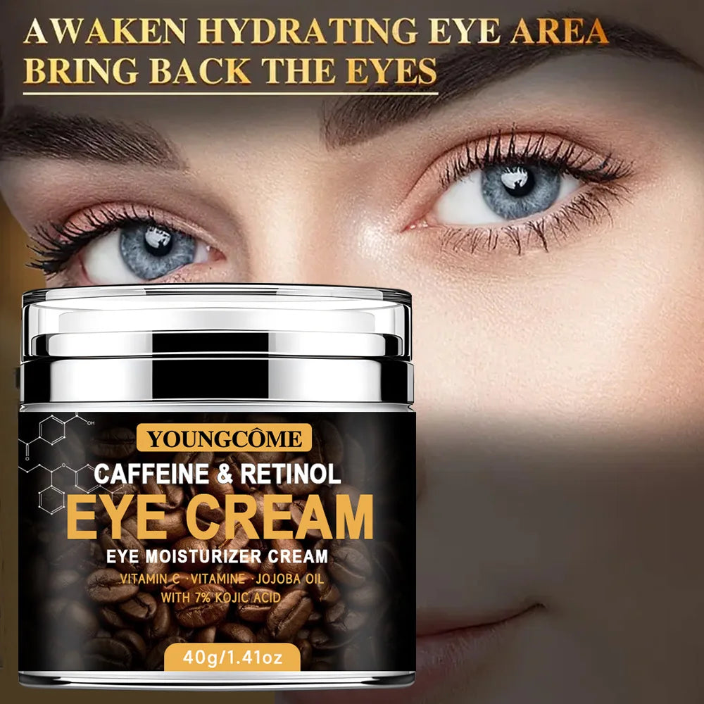 YOUNGCOME Caffeine Eye Cream – Brightening & Firming Eye Cream Qst