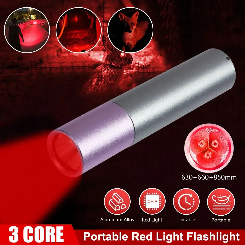 630 660 850nm Red Light Therapy Torch | Mini LED Device Red Light Therapy Device Qst