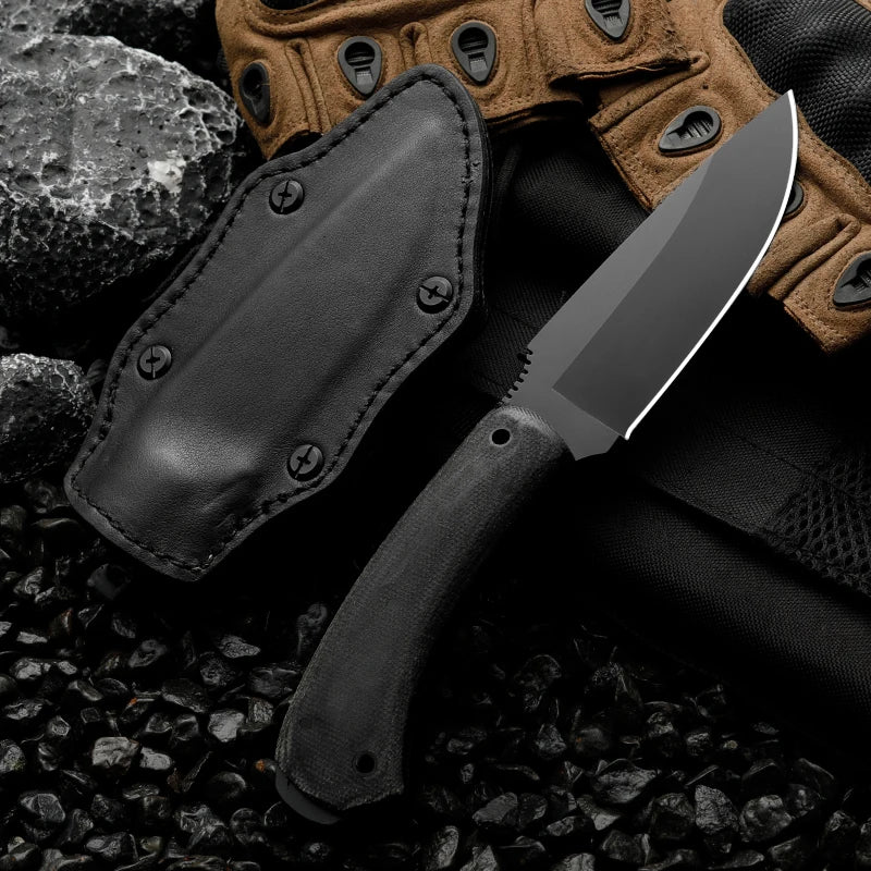 Outdoor Camping Knife – Stainless Steel Blade with Sheath Outdoor Camping Knife Qst