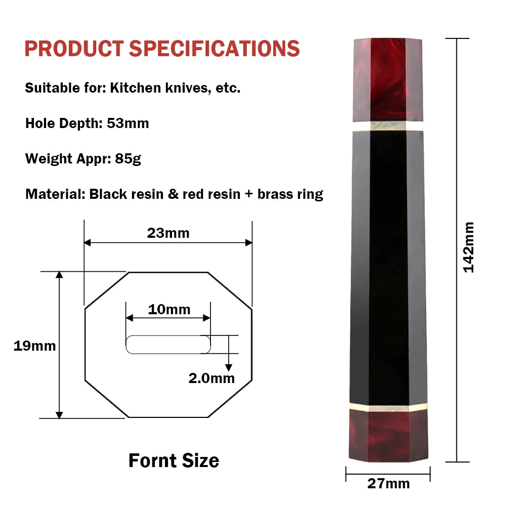 XITUO Octagonal Wood Knife Handle – DIY Chef & Damascus Knife Knife Handle Qst DB-2301