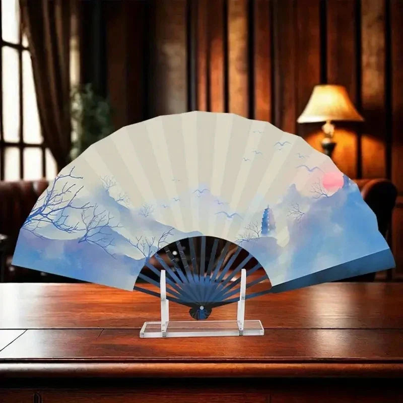 Acrylic Fan Display Stand – Foldable Holder for Hand Fans Fan Display Stand Qme
