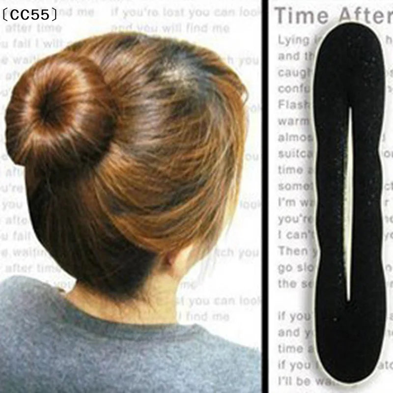 Sponge Donut Bun Curler Twist Hair Styling Headband Hair Styling Tool Qst