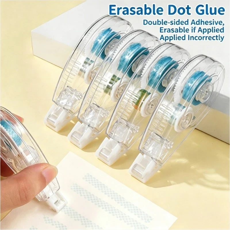 Double-Sided Adhesive Dot Tape Roller – Acid-Free, Archival-Safe Adhesive Tape Roller Qme