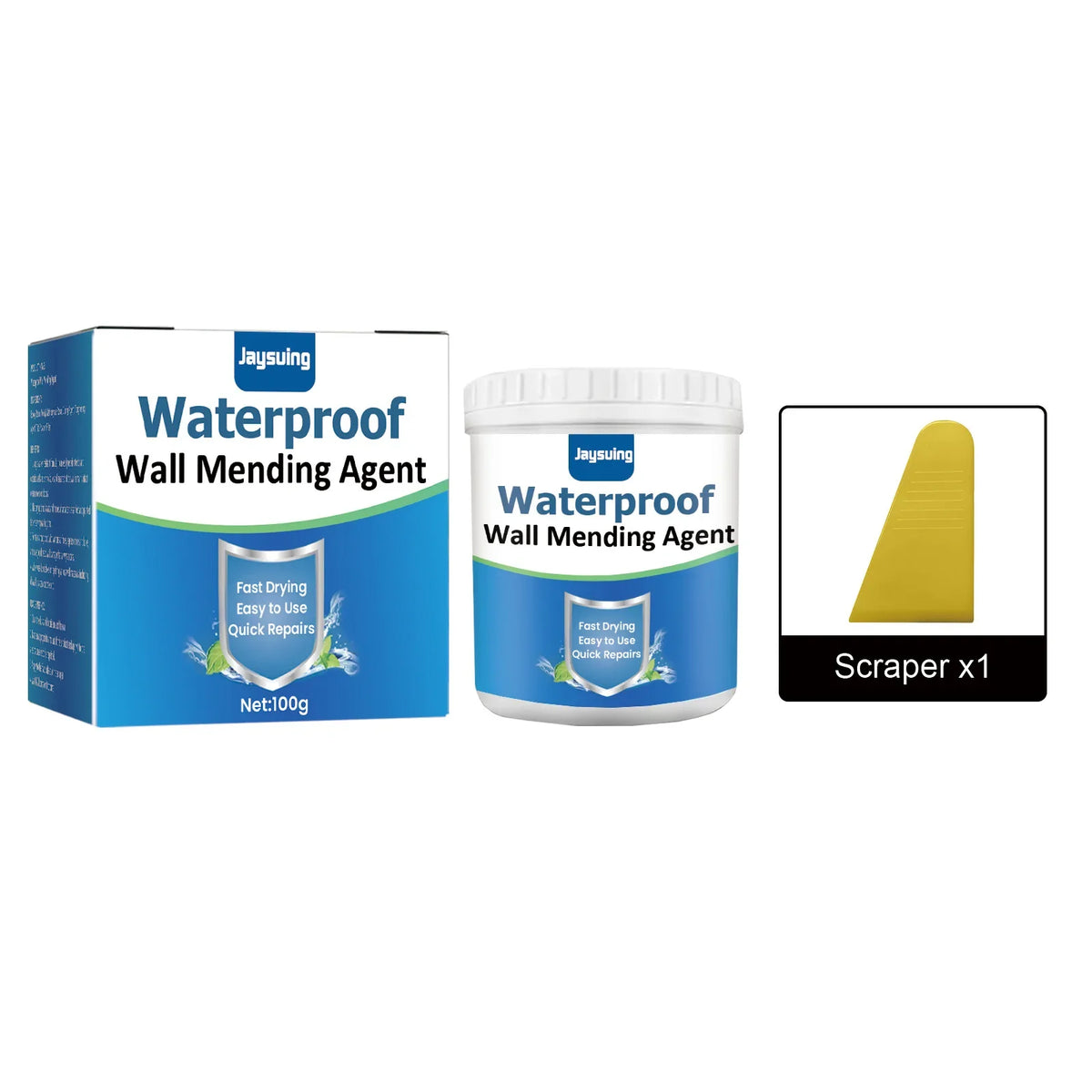 Waterproof Wall Repair Paste – Crack & Mildew Filler Sealant Wall Repair Paste Qme 100g Boxed Kit