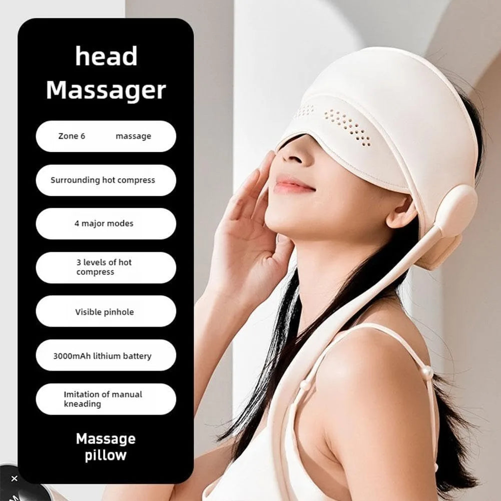 Electric Air Pressure Head & Eye Massager – Graphene Heat Head & Eye Massager Qst