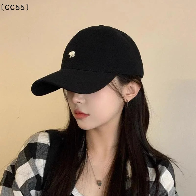 Unisex Bear Design Baseball Cap – Adjustable Curved Brim Hat Baseball Cap Qst