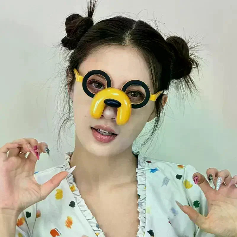 Puppy Ball Novelty Glasses – Funny Pet Costume Accessory Novelty Costume Glasses Qme