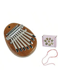 8-Key Kalimba Thumb Piano – Solid Wood Finger Piano Gift Thumb Piano Qme water droplet