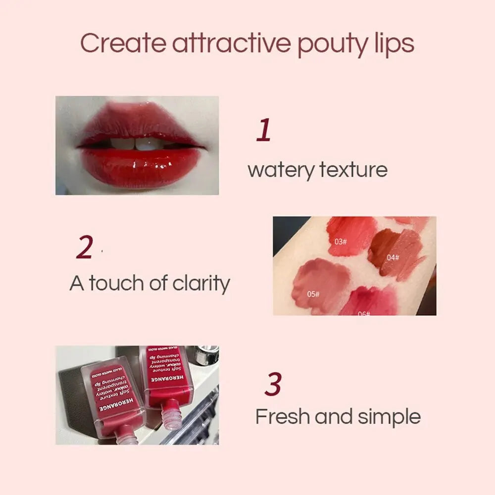 Mirror Glass Lip Glaze – Moisturizing High-Shine Lip Gloss Lip Gloss Qme