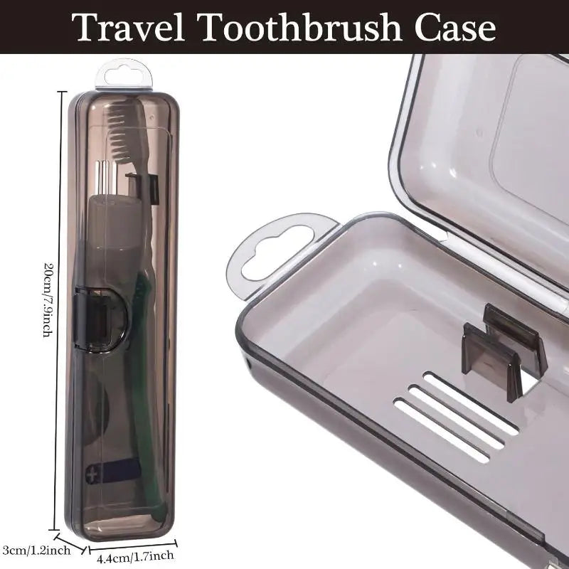 Transparent Toothbrush & Toothpaste Storage Box | Travel Case Toothbrush Travel Case Qme