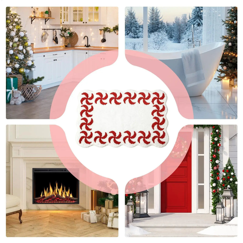 Gingerbread Christmas Doormat – Soft Non-Slip Mat 24x16 In Christmas Doormat Qme