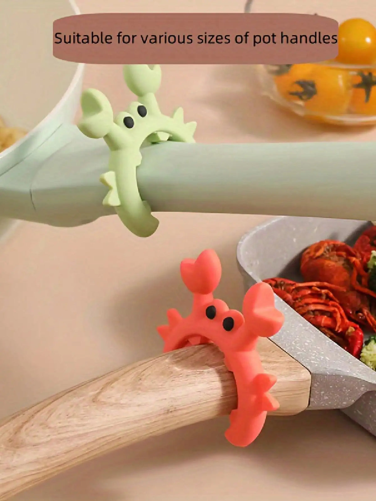 Crab Shaped Silicone Spatula Holder & Utensil Rest – 8 Colors Silicone Utensil Rest Qme